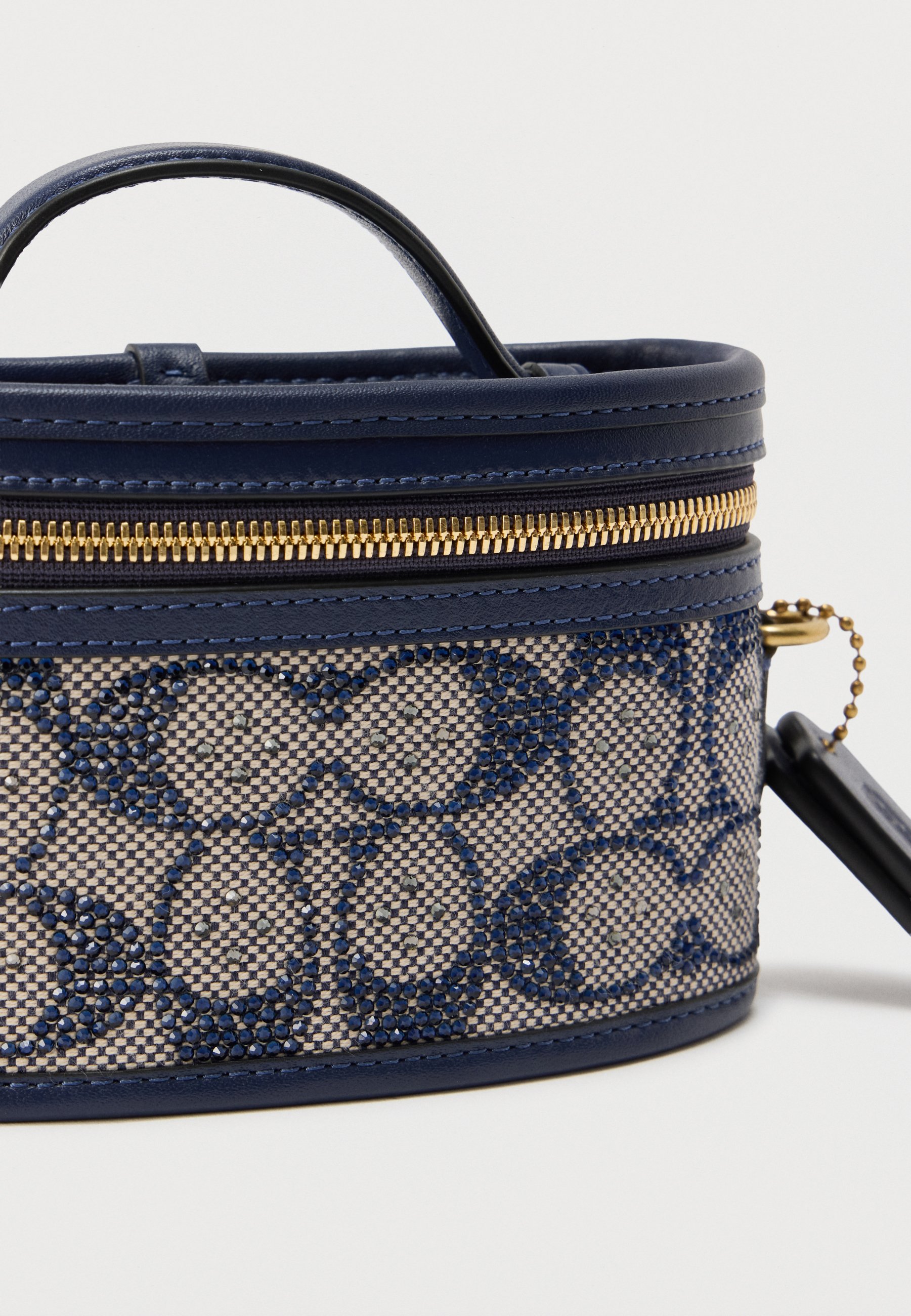 COACH CRYSTAL SIGNATURE TRAIL BAG - Handbag - dark blue - Zalando