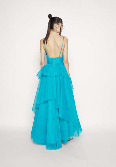 Alice + Olivia DOJA TULLE HI LOW  - Vestido de fiesta - ocean floor