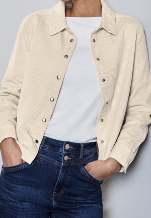 Overhemdblouse - mottled beige