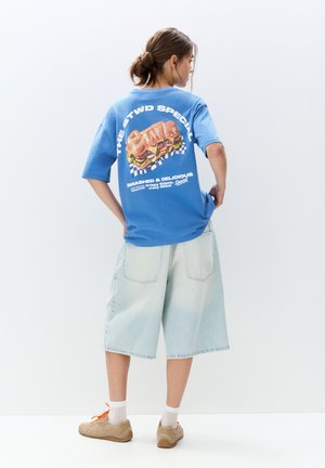 HAMBURGER  - Print T-shirt - blue