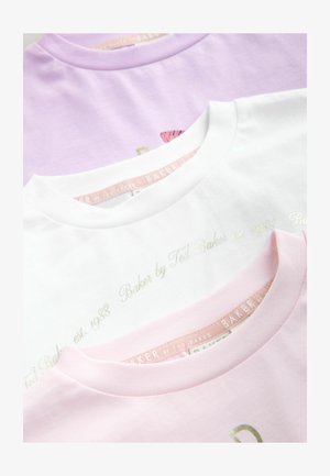 Baker by Ted Baker, REGULAR FIT 3 PACK BOXY FIT GRAPHIC - Nyomott mintás póló - pink lilac