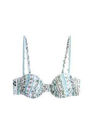 REGULAR FIT - Top de bikini - blue ecru floral