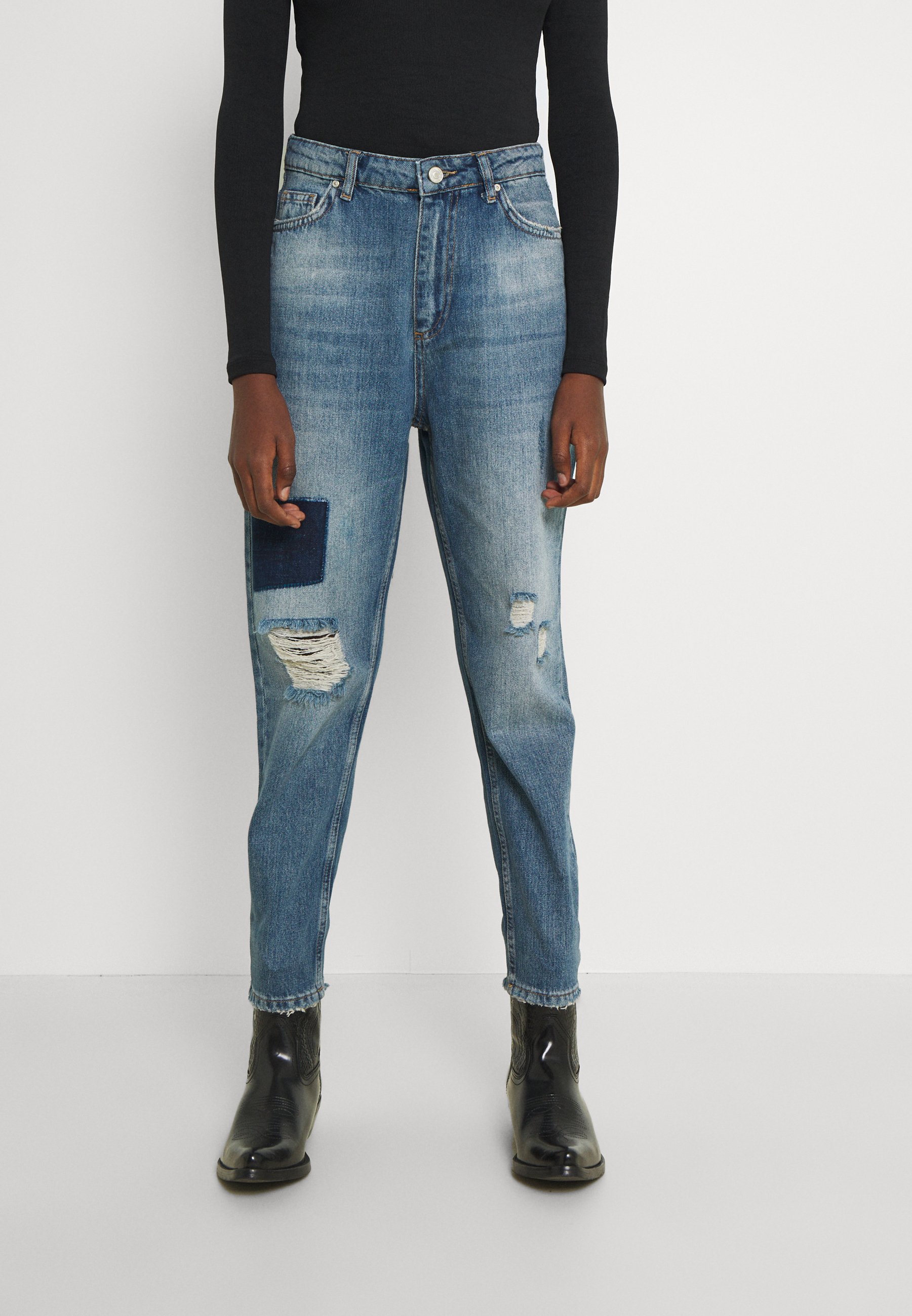 Levi's® HIGH WAISTED STRAIGHT - Laisvo kirpimo džinsai - charlie boy/mėlynų  džinsų - Zalando.lt