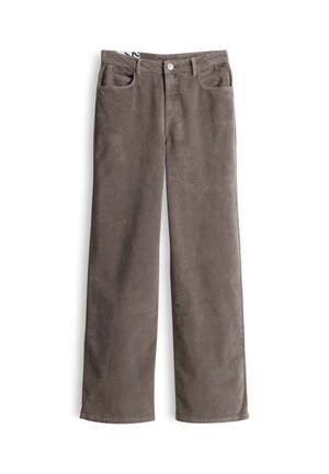 OPUS, HIGH RISE WIDE LEG - Trousers - warm greige