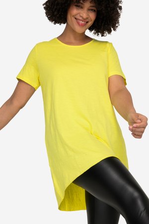 Angel of Style, LONGSHIRT, RUNDHALS, HALBARM, GERUNDETER SAUM - Camiseta básica - lemon yellow