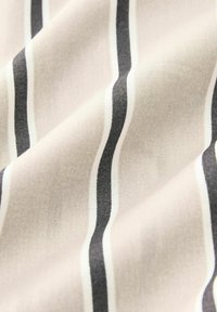 Next STRIPED SUPER WIDE - Pantalon classique - ecru