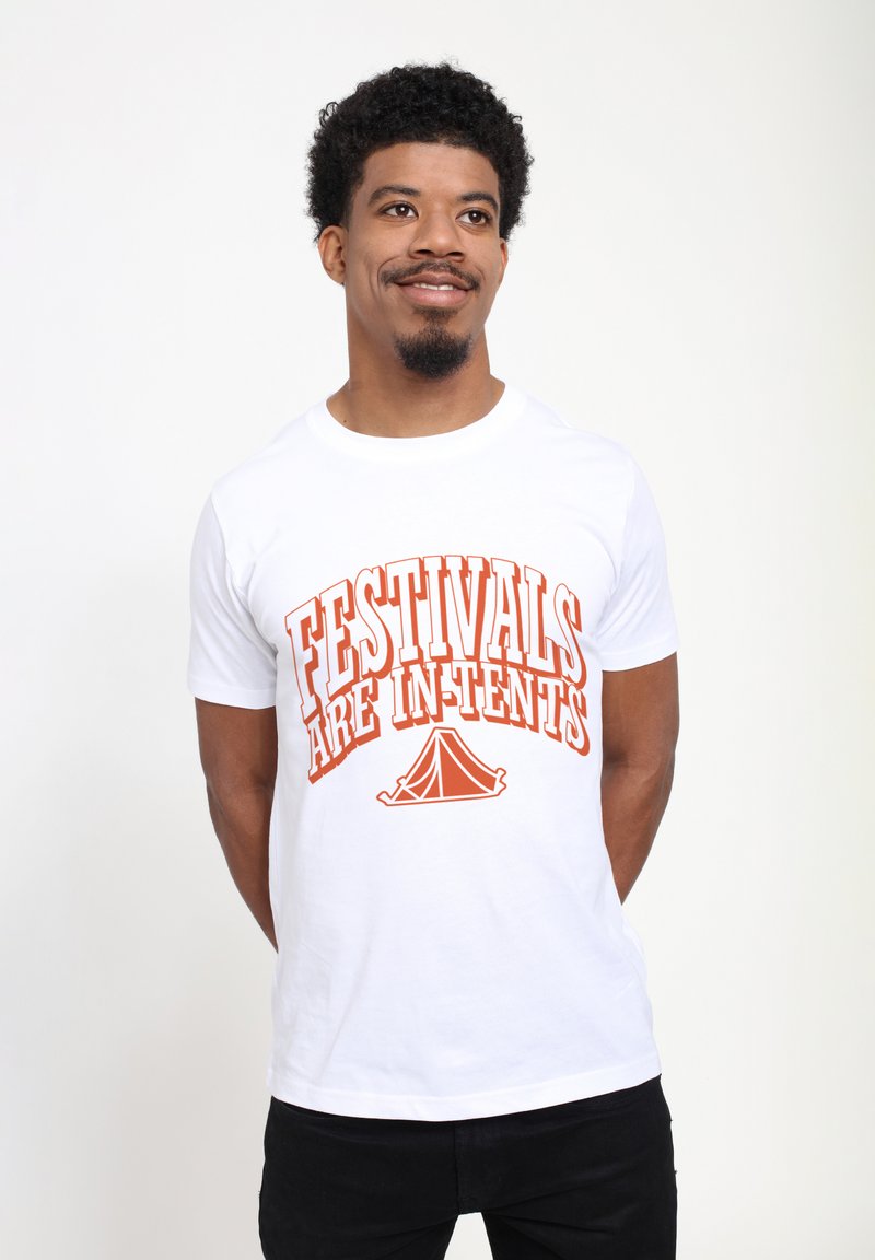 Henry Tiger DUKE SONS IN-TENTS FESTIVALS - T-shirts print - white