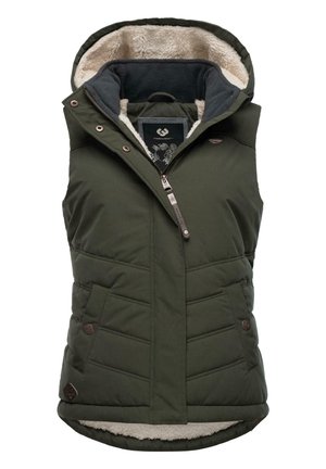 HESTY - Vest - dark olive