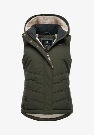 Ragwear HESTY - Waistcoat - dark olive