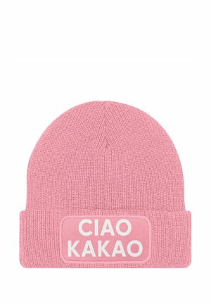 MIT PATCH CIAO KAKAO MIT SPRUCH - Beanie - rosa
