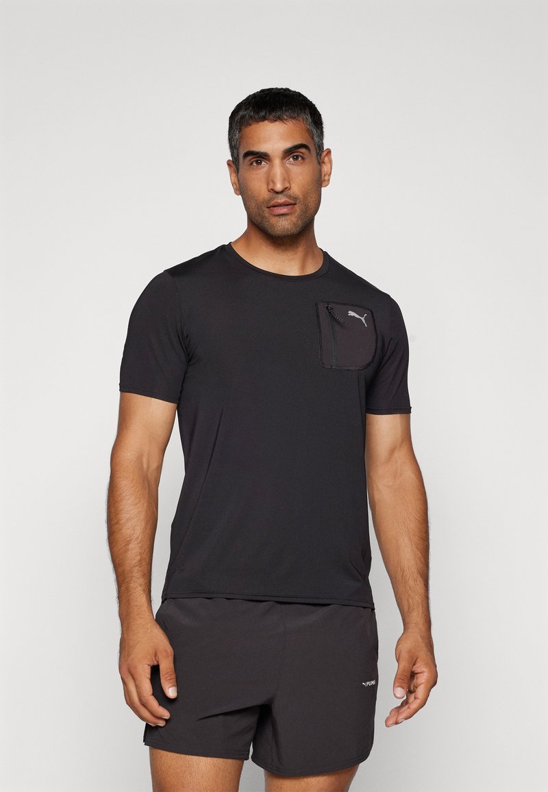 Puma FLEX TEE - Sports T-shirts - black