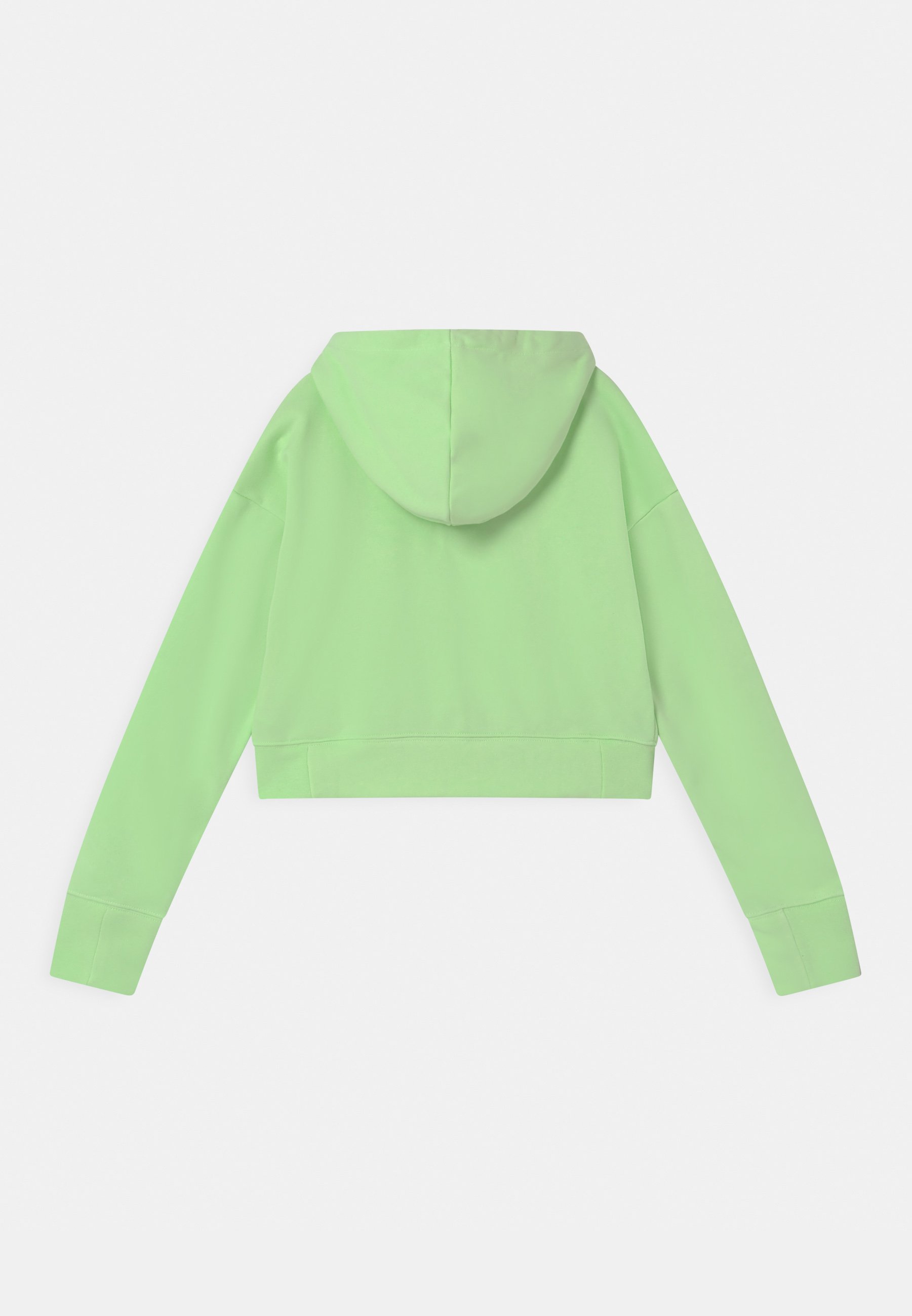 light green cropped hoodie