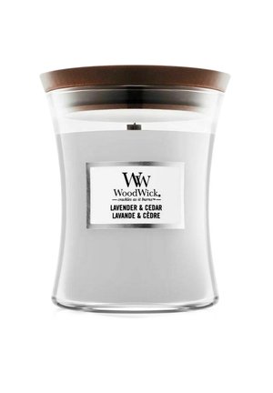 Woodwick WOODWICK MEDIUM - LAVENDER & CEDAR - Tuoksukynttilä - transparent