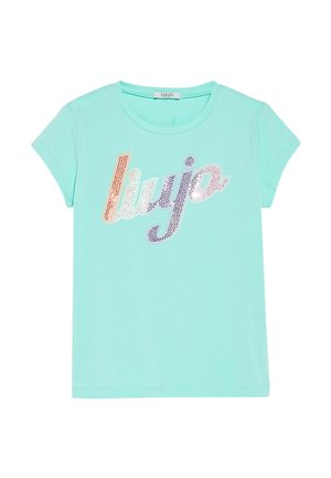 T-shirt con stampa - azure blue gradient