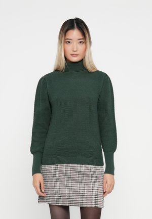 VIDALO PUFF SLEEVE ROLLNECK - Striktrøje - pine needle