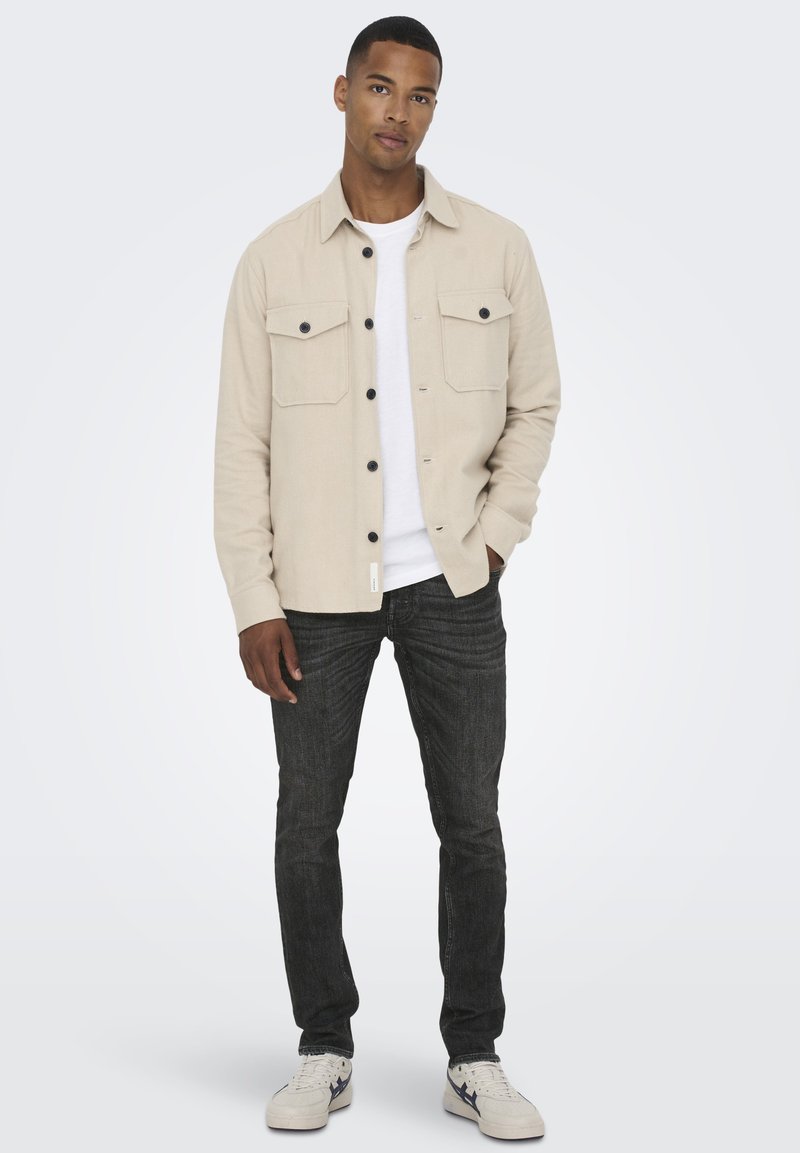 Only & Sons Slim fit jeans zwart