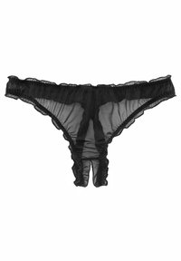 PETITE FLEUR GOLD BY LASCANA THONG OUVERT - Thong - black