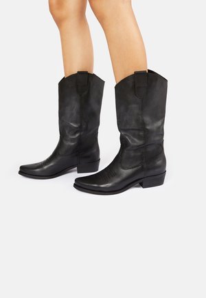 Cowboy-/Bikerstiefelette - black