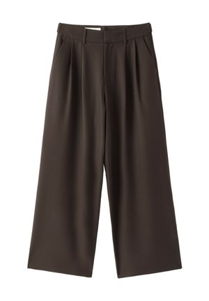 Stradivarius, WIDE-LEG SMART TROUSERS WITH BUTTONS 04536428 - Pantalon classique - brown