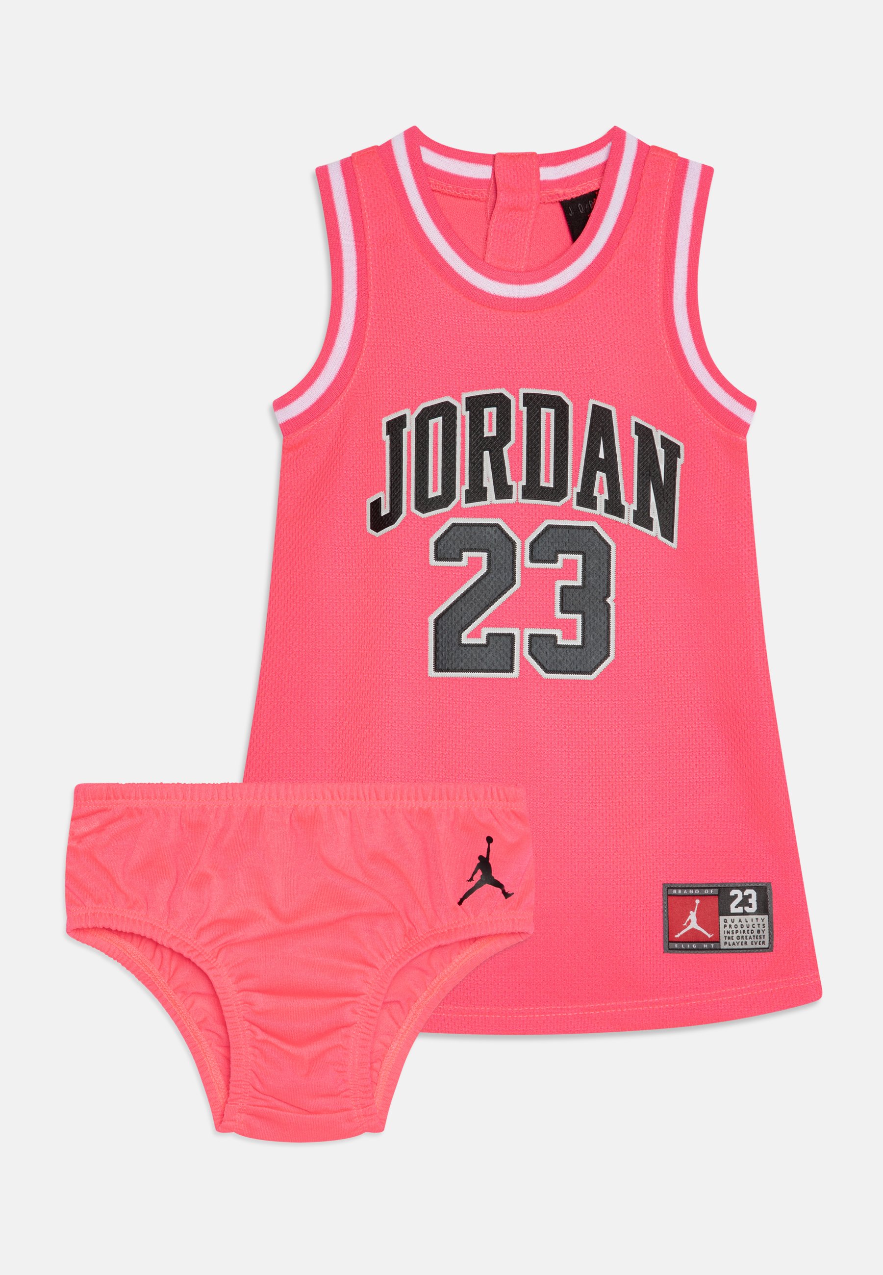 Baby Wearing Baby Girl Basketball Jersey Jordan Baby Girls' 23 Jersey Dress  Baby Girls' Dresses Tunics