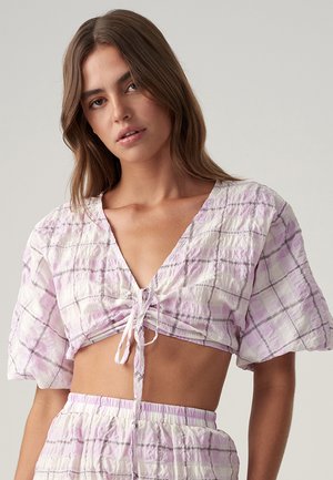 ARIEL  - Bluza - lilac checks