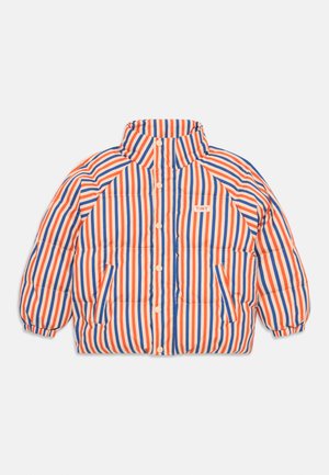 STRIPES PADDED JACKET UNISEX - Winterjacke - summer red/dark blue