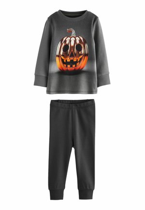 SINGLE SNUGGLE REGULAR FIT SET - Nachtwäsche Set - grey pumpkin halloween