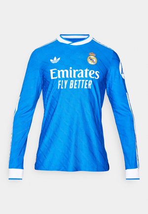 adidas Originals REAL MADRID 25/26 THIRD AUTHENTIC JERSEY LONG SLEEVE - Joukkuetuote - bluebird