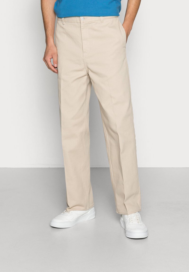 Weekday ROSS WIDE TROUSERS - Chinos - beige