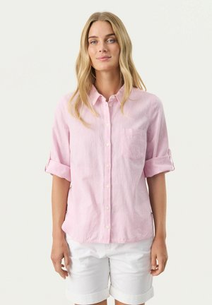 CINDIE - Button-down blouse - pink nectar chambrey