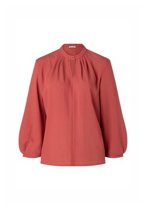 More & More, MORE & MORE EDLES, LOCKERES 3/4 ARM BLUSENSHIRT, MATERIALMIX - Bluse - samba orange