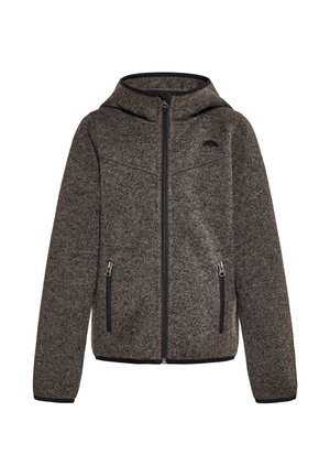 Strickjacke - grau melange