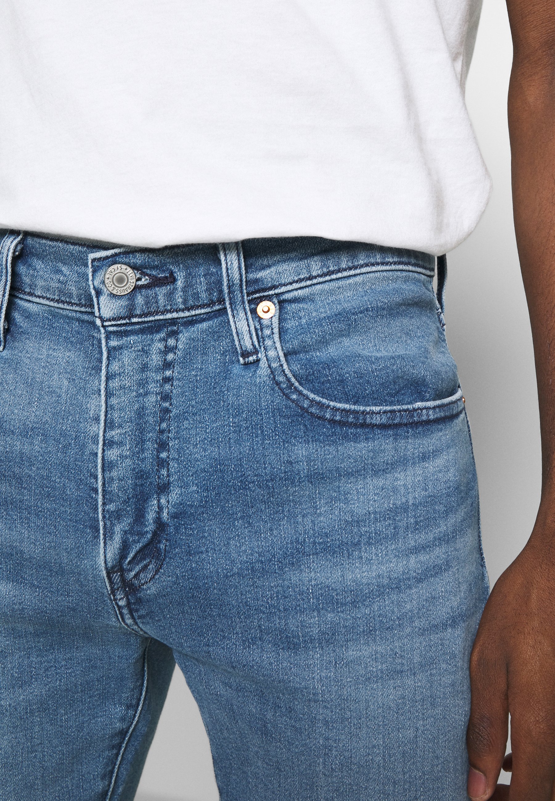 Levi's® 512™ SLIM TAPER - Jeans Tapered Fit - med indigo/light-blue denim -  Zalando.co.uk
