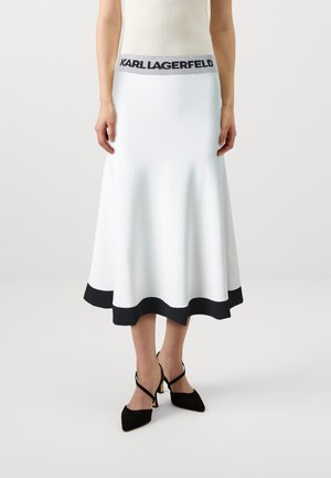 FLARED SKIRT - A-linjekjol - white