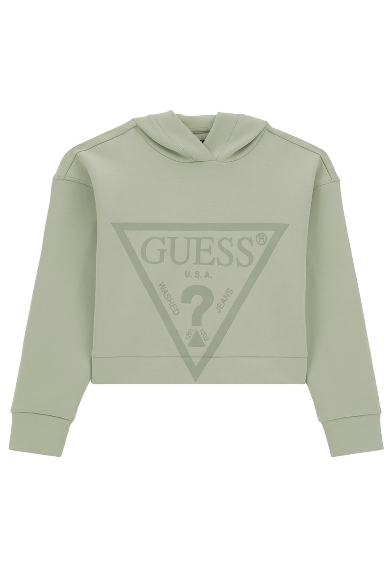 Guess JUNIOR LS ACTIVE - Džemperis su gobtuvu - grün