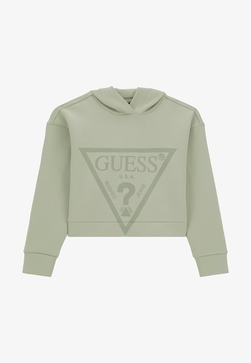 Guess JUNIOR LS ACTIVE - Džemperis su gobtuvu - grün
