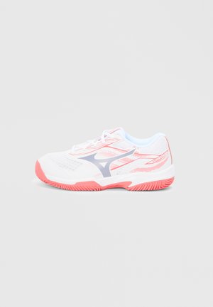 BREAK SHOT 5 UNISEX - Multicourt tennis shoes - white/blue granite/calypso coral