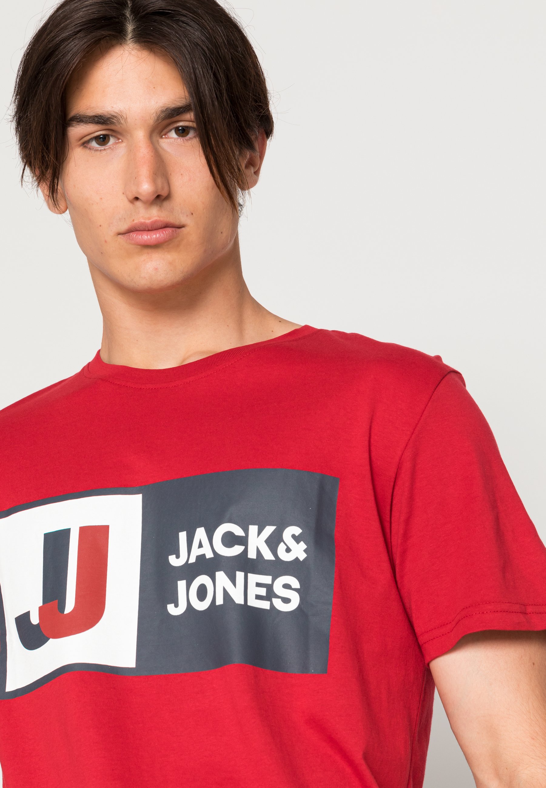 Jack \u0026 Jones Crew Neck T-Shirt - Men - Red - Size S