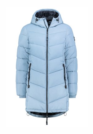 WARME MIT KAPUZE UND REISSVERSCHLUSSTASCHEN - Wintermantel - blau