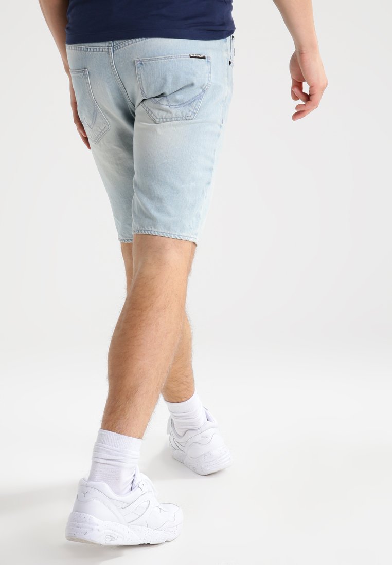 Superdry OFFICER - Denim shorts - ice 