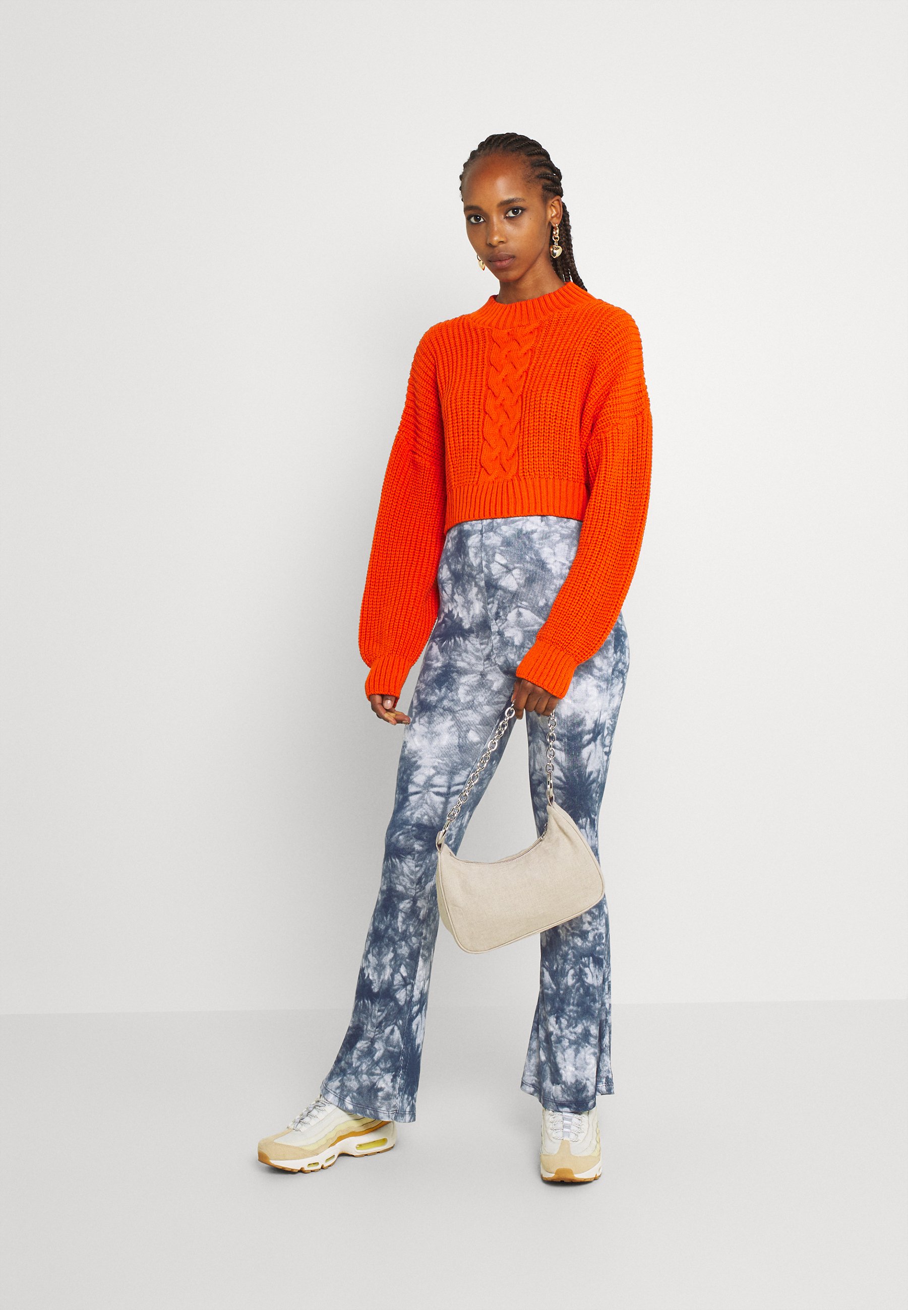 Missguided TIE DYE FLARE TROUSERS 