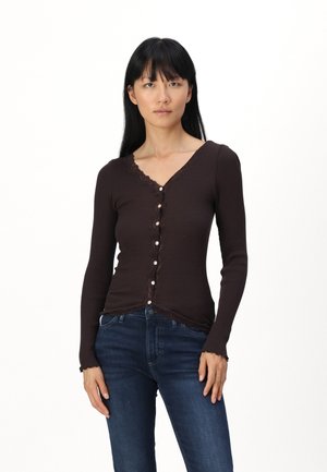 BABETTE CARDIGAN - Jopica - dark espresso