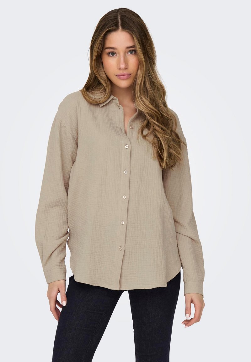 JDY LANGARM JDYTHEIS - Hemdbluse - braun