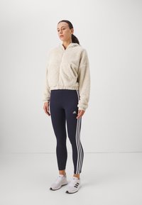 adidas Sportswear ESSENTIALS 3 STRIPES HIGH WAISTED - Pajkice - legend ink/white
