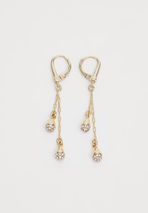 DKNY, PAVE TEARDROP LINEAR - Øredobber - gold-coloured/cry