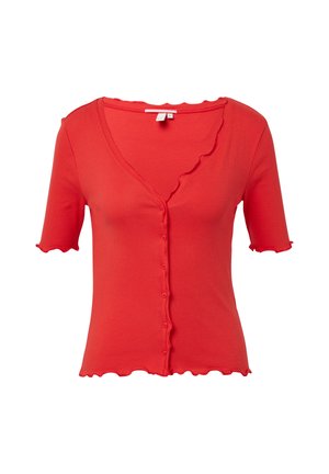 QS MIT LOCK-KANTEN UND KNOPF-DETAIL
 - Blouse - rot
