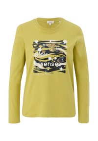 s.Oliver PRINT MIT 3/4 ÄRMELN - Langarmshirt - gelb