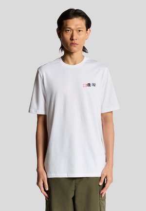 PAPER LETTERS GRAPHIC  - T-shirts print - white