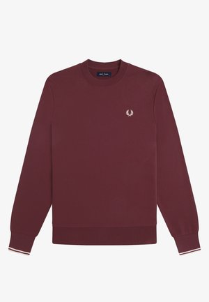 Fred Perry, CREW NECK - Sweatshirt - bordeaux/ecru