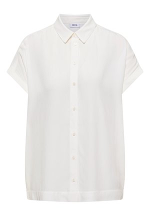 Cecil, KURZARM HEMDBLUSE IN UNIFARBE - Chemisier - vanilla white